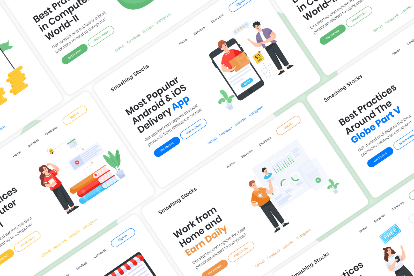 350+ Illustrations Pack 350+ Illustrations Pack
