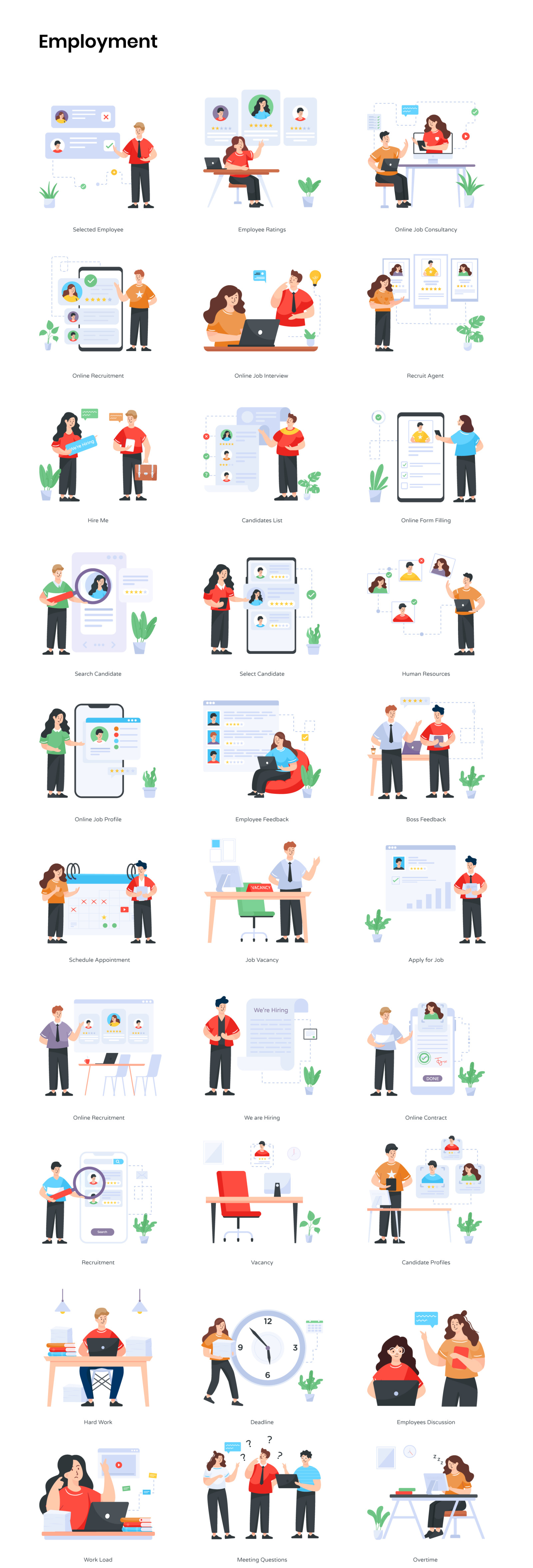 350+ Illustrations Pack 350+ Illustrations Pack