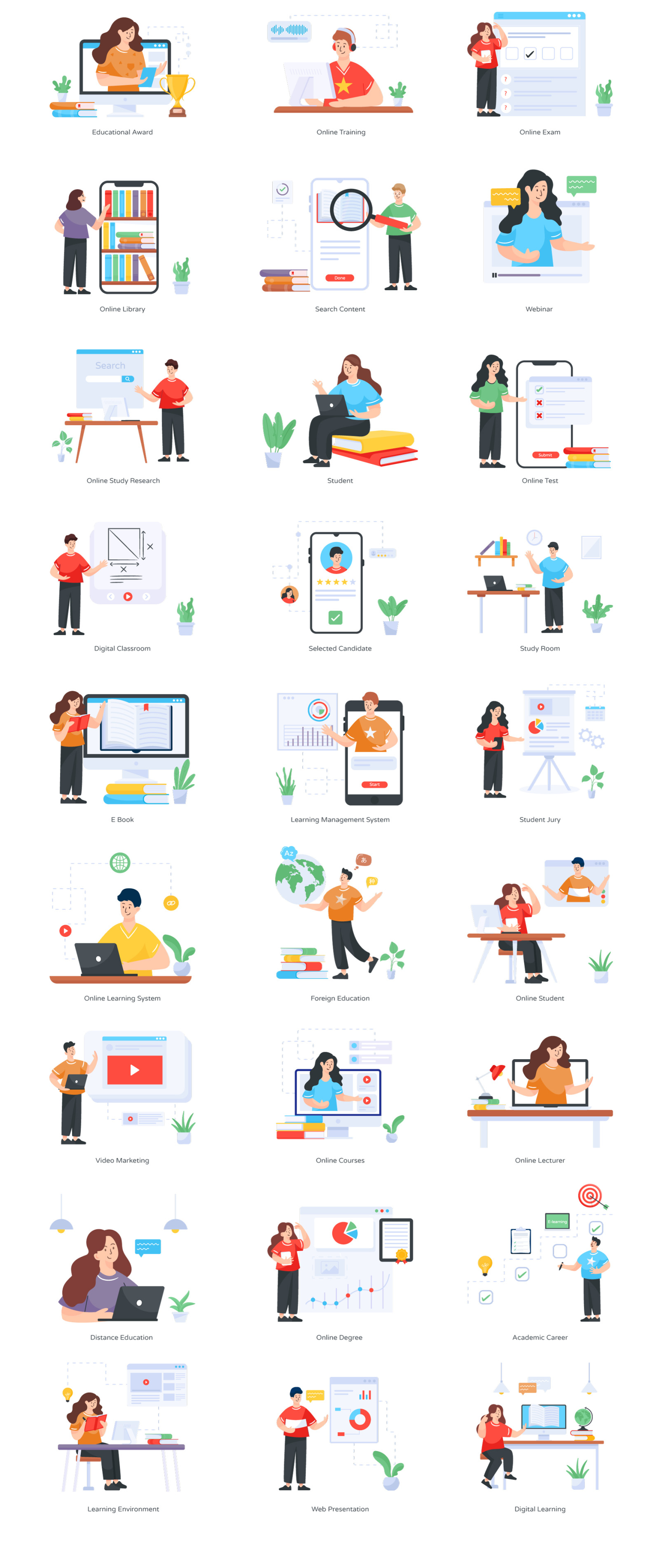 350+ Illustrations Pack 350+ Illustrations Pack
