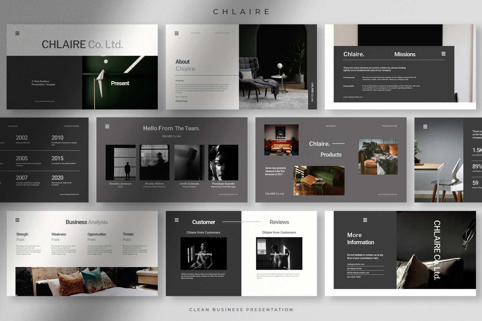 Chlaire - Clean Business Presentation Chlaire - Clean Business Presentation