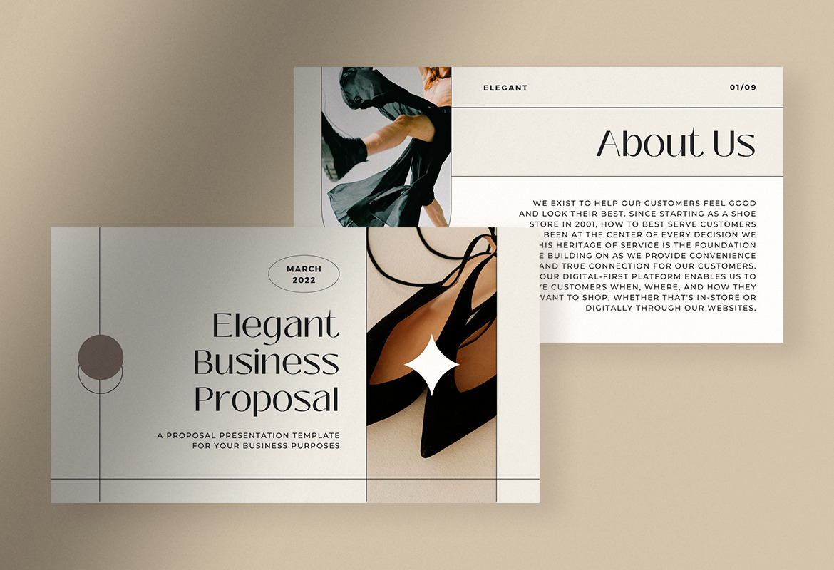 Elegant Minimalist Business Proposal Presentation Canva