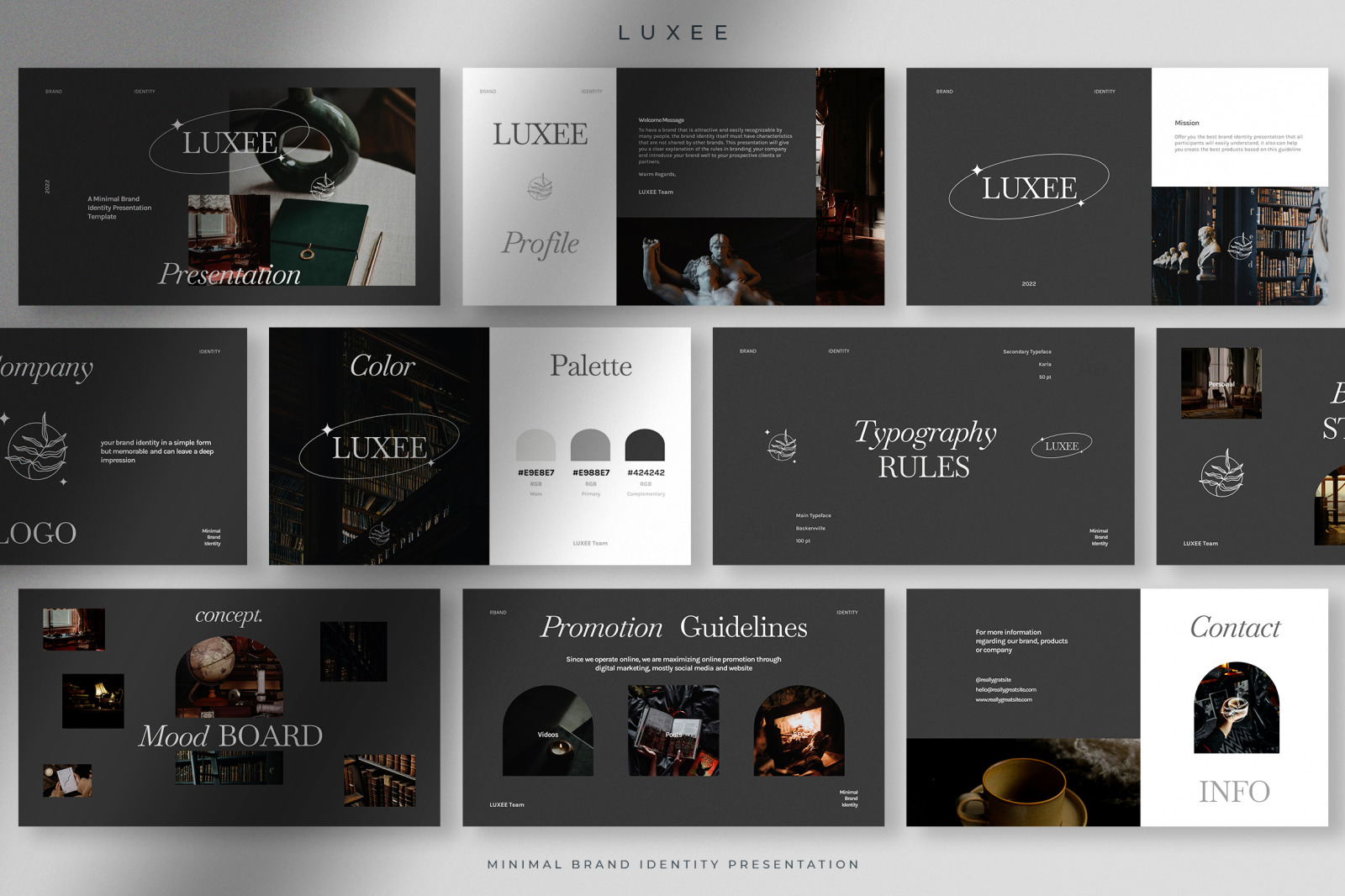 Luxee - Minimal Brand Identity Presentation