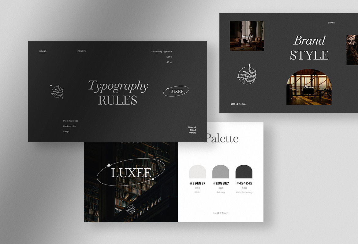 Luxee - Minimal Brand Identity Presentation