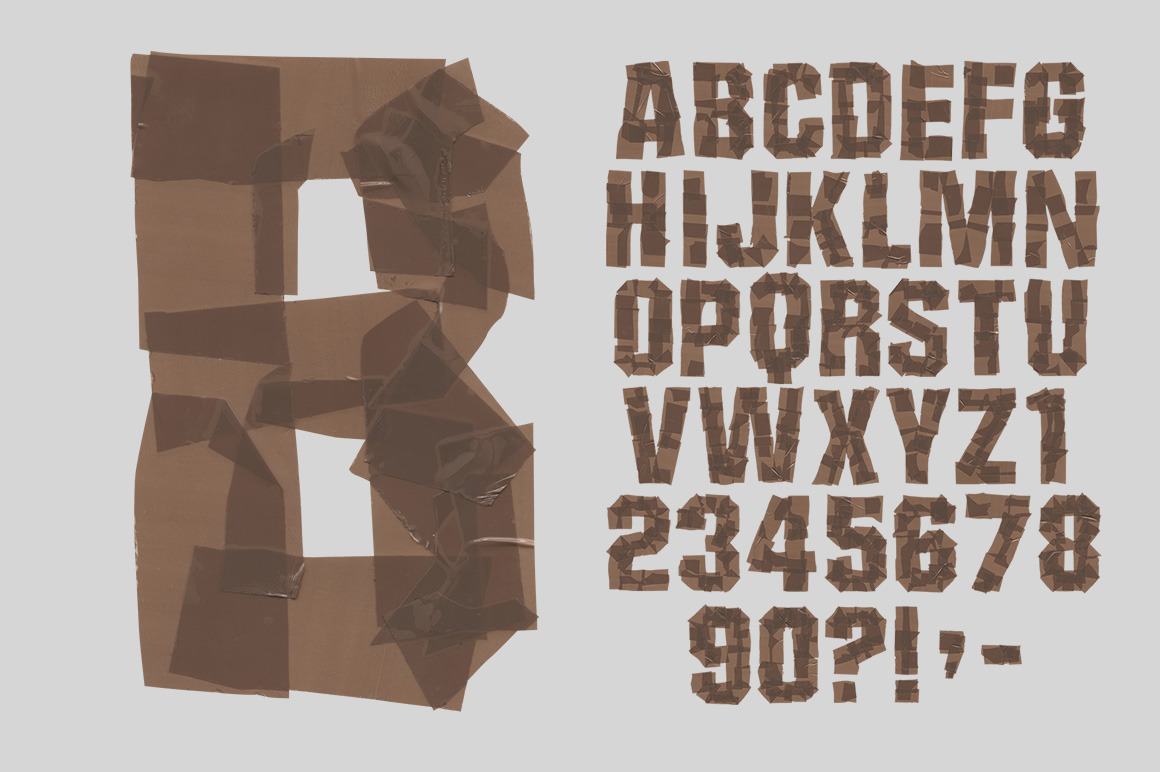 Brown Tape Font