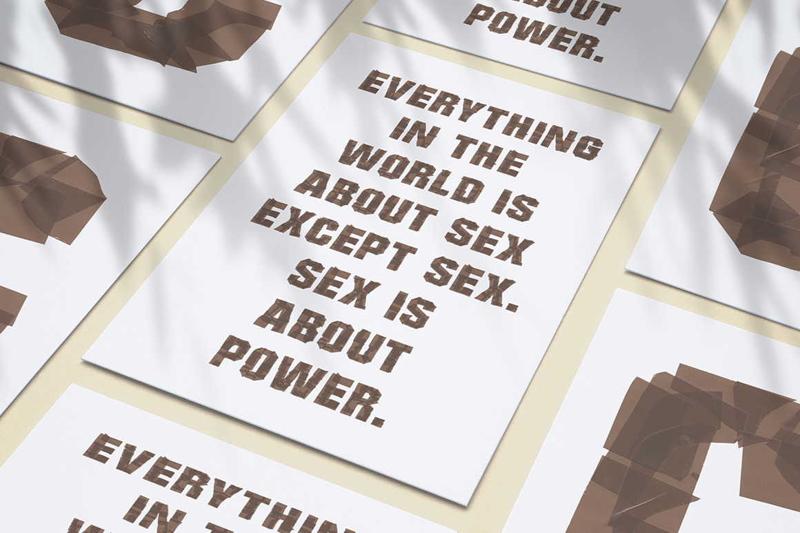 Brown Tape Font Brown Tape Font