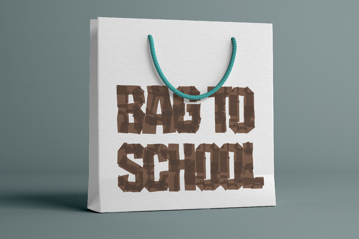 Brown Tape Font Brown Tape Font