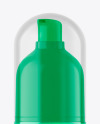 Clear Cosmetic Bottle with Pump Mockup