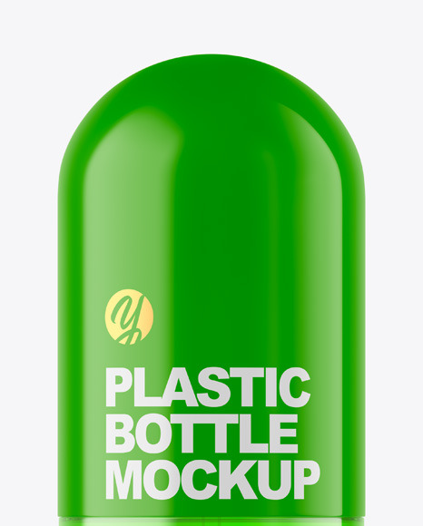 Clear Cosmetic Bottle with Pump Mockup