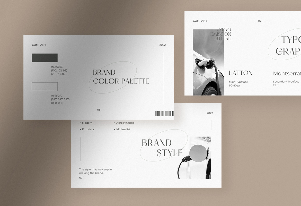 White Clean Minimalist Brand Guidelines Presentation Canva