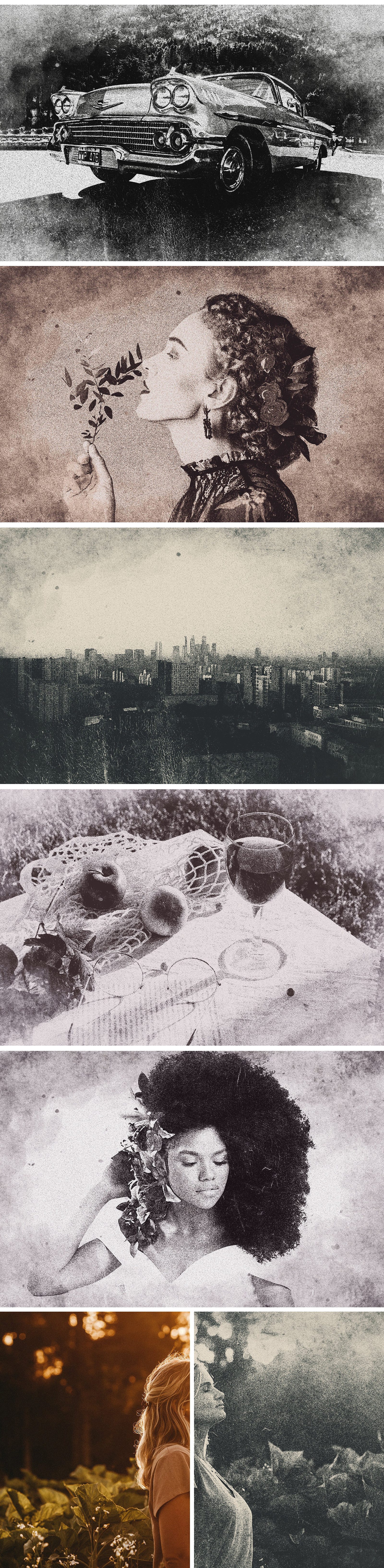 Vintage Risograph Photo Effect Vintage Risograph Photo Effect