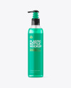 Clear Cosmetic Bottle with Pump Mockup