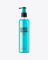 Clear Cosmetic Bottle with Pump Mockup