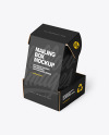 Opened Paper Mailing Box Mockup