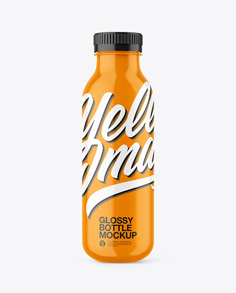 Glossy Bottle Mockup