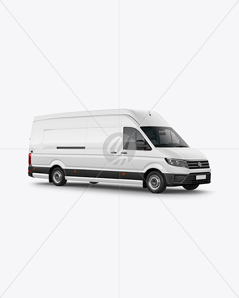 Panel Van Mockup - Half Side View