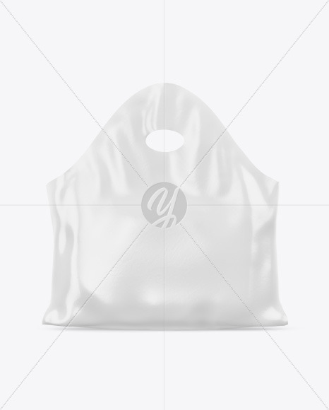 Plastic Bag Mockup - Front View