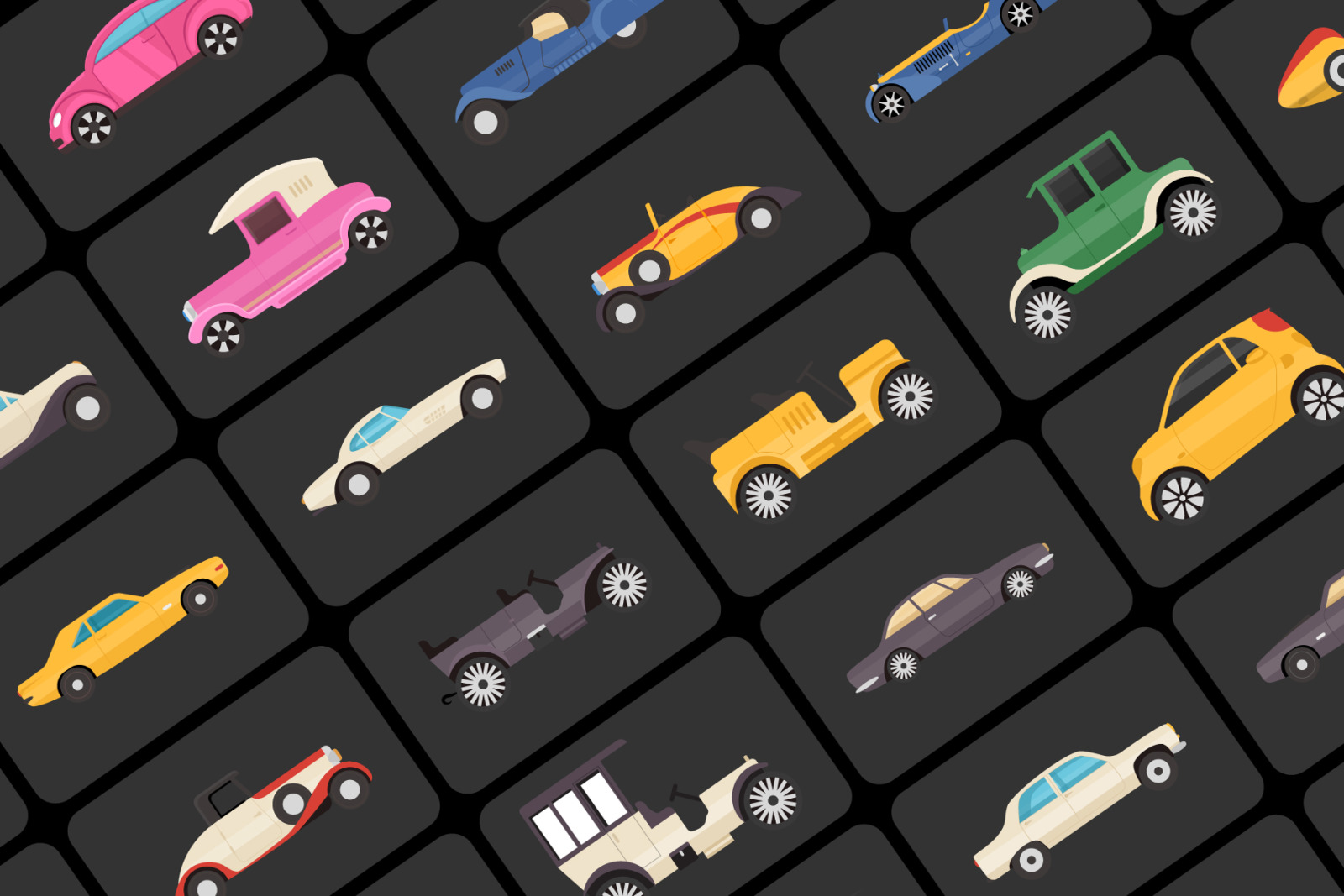 100 Vintage Transport Icons