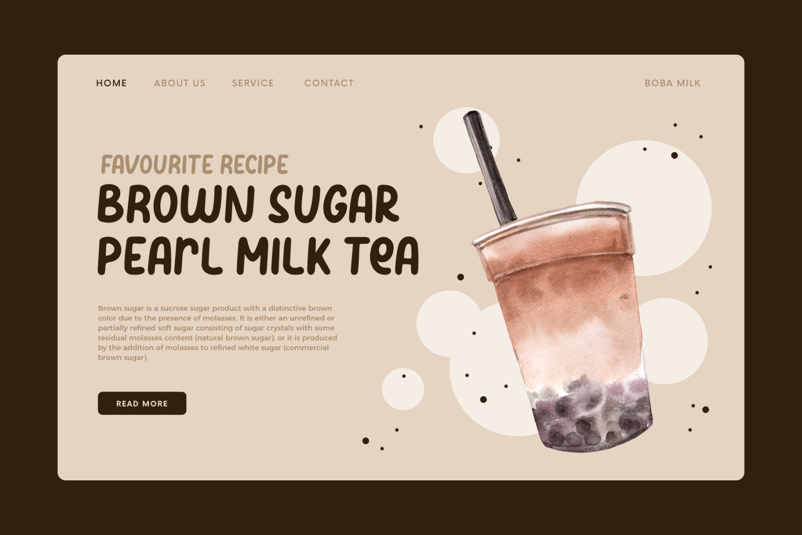 Boba Milk - Sweet &amp; Rounded