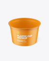 Matte Plastic Cup Mockup