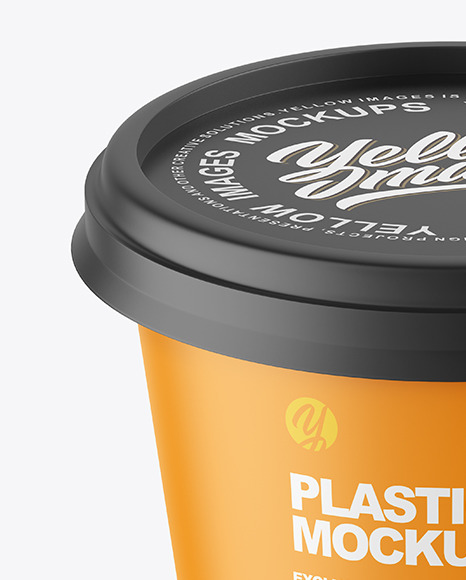 Matte Plastic Cup Mockup