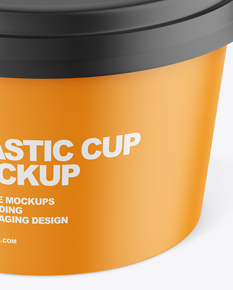 Matte Plastic Cup Mockup