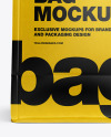 Matte Paper Coffee Bag with Valve Mockup