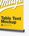 Plastic Table Tent Mockup