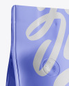 Glossy Metallic Coffee Bag with Valve Mockup