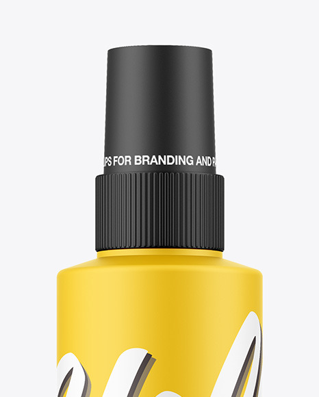 Matte Spray Bottle Mockup