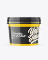 Glossy Plastic Jar Mockup