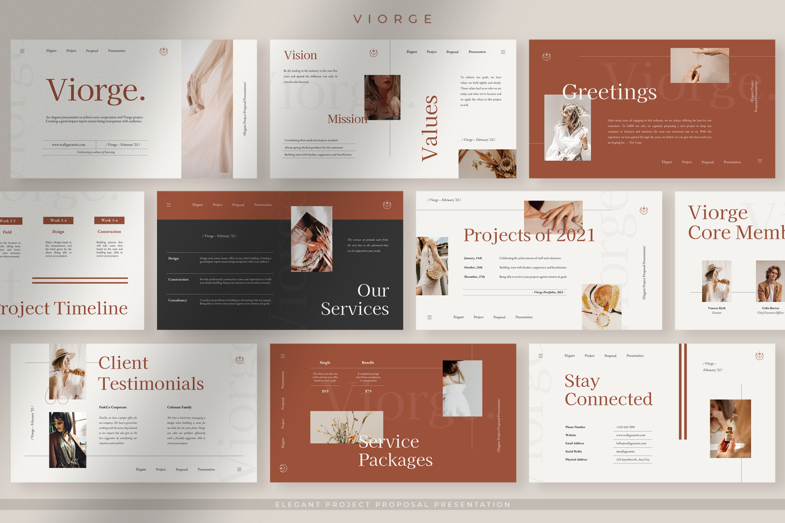 Viorge - Elegant Project Proposal Presentation Viorge - Elegant Project Proposal Presentation