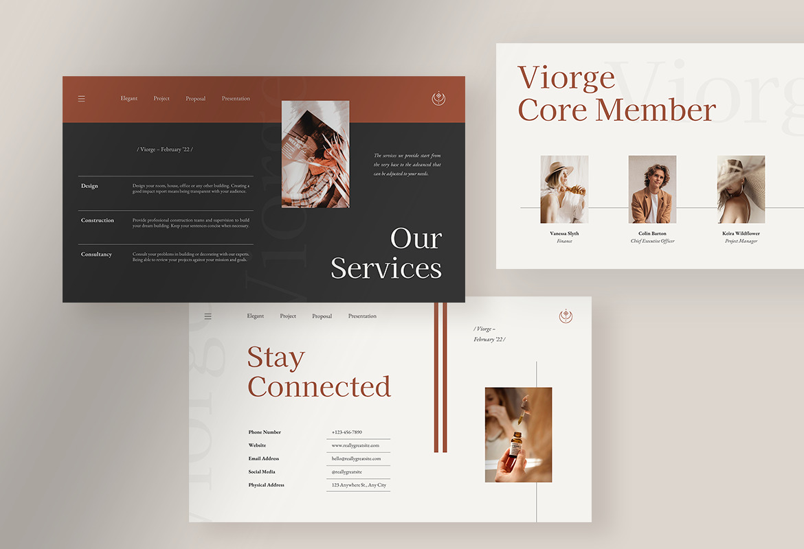 Viorge - Elegant Project Proposal Presentation Viorge - Elegant Project Proposal Presentation