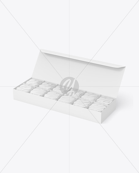 Box of Chocolate Sweets Mockup