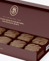 Box of Chocolate Sweets Mockup