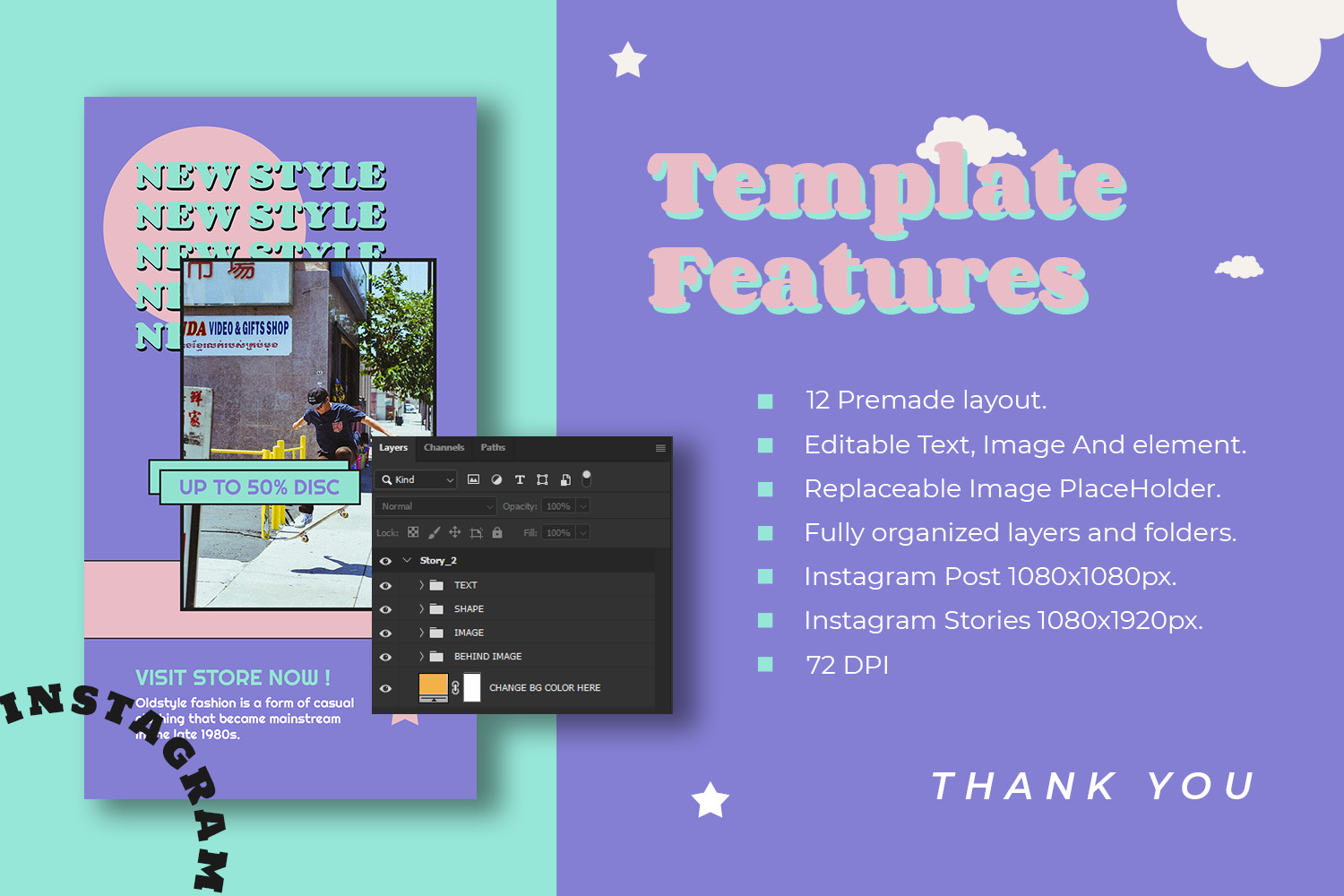 Anciens Instagram Template Anciens Instagram Template