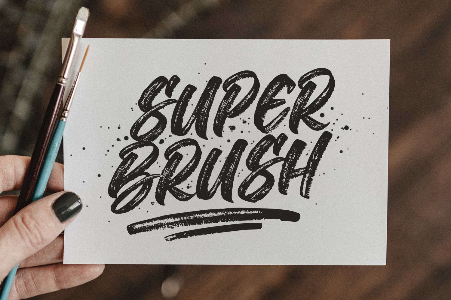 The Deliver - Urban Brush Font The Deliver - Urban Brush Font