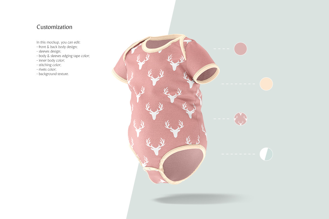 Baby Bodysuit Animated Mockup Baby Bodysuit Animated Mockup