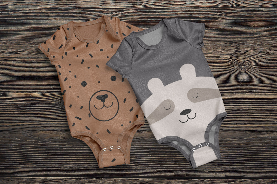 Baby Bodysuit Animated Mockup Baby Bodysuit Animated Mockup