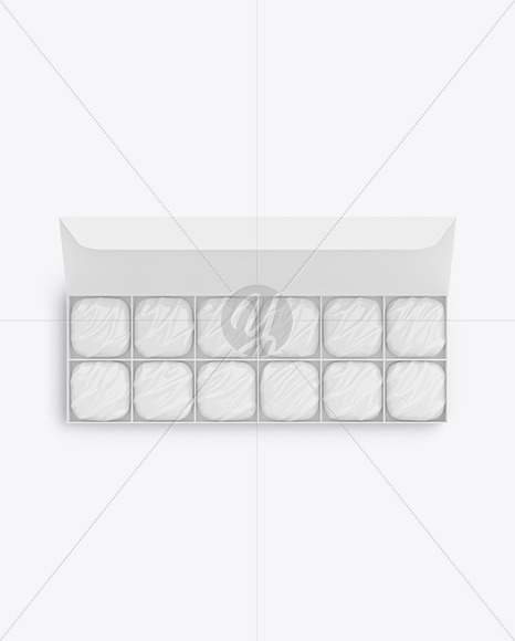 Box of Chocolate Sweets Mockup