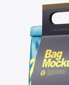 Glossy Bag with Paper Handle Mockup