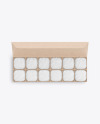 Kraft Paper Box of Chocolate Sweets Mockup Kraft Paper Box of Chocolate Sweets Mockup