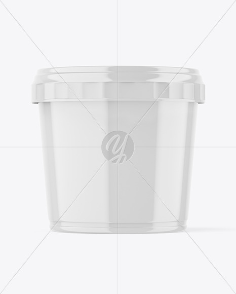 Glossy Plastic Cup Mockup