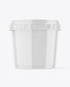 Glossy Plastic Cup Mockup