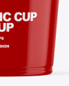 Glossy Plastic Cup Mockup