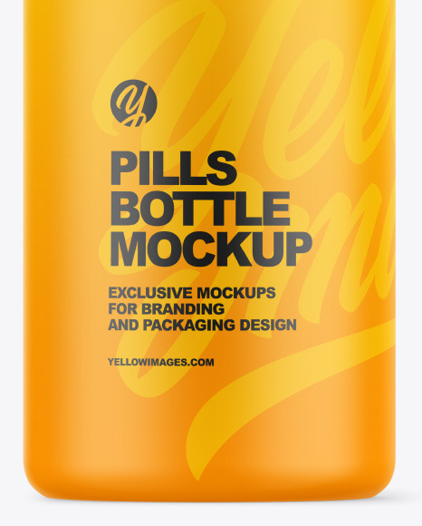 Plastic Pills Bottle Mockup