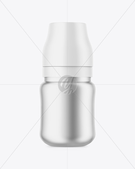 Matte Metallic Baby Bottle Mockup