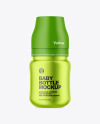 Matte Metallic Baby Bottle Mockup