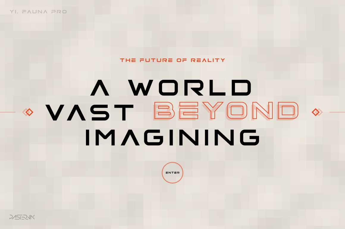 Fauna Pro - Futuristic font Fauna Pro - Futuristic font