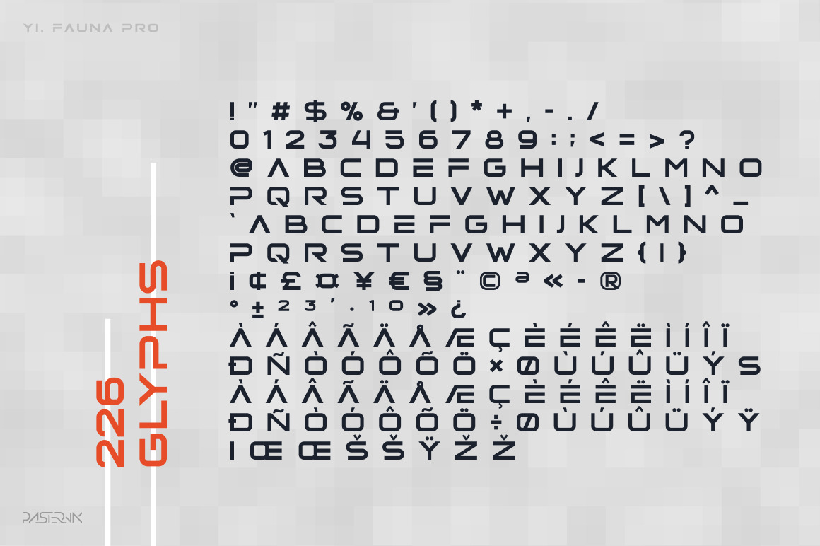 Fauna Pro - Futuristic font Fauna Pro - Futuristic font