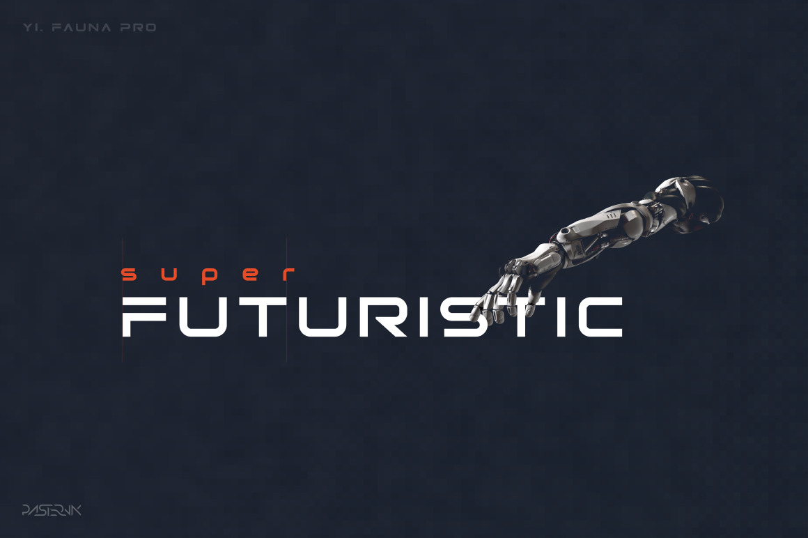 Fauna Pro - Futuristic font Fauna Pro - Futuristic font